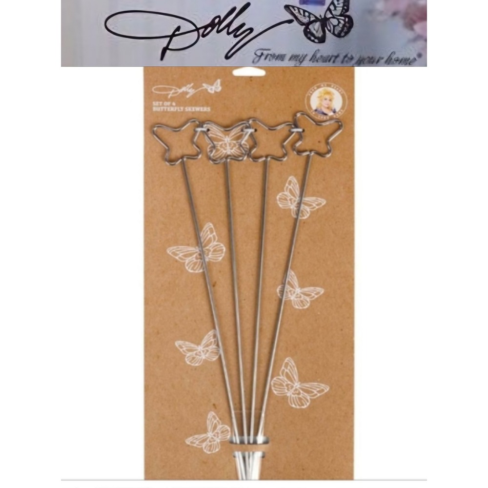 Dolly Parton Butterfly Shaped Skewers